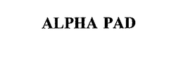 ALPHA PAD trademark