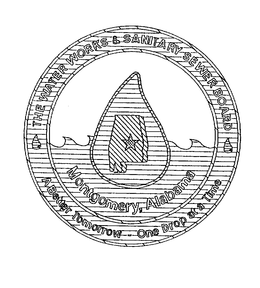 THE WATER WORKS & SANITARY SEWER BOARD , A BETTER TOMORROW-ONE DROP AT A TIME. MONTGOMERY, ALABAMA trademark