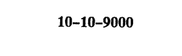 10-10-9000 trademark