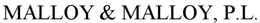 MALLOY & MALLOY, P.L. trademark