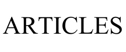 ARTICLES trademark