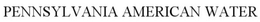 PENNSYLVANIA AMERICAN WATER trademark