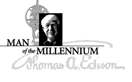 MAN OF THE MILLENNIUM THOMAS A. EDISON trademark