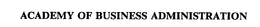 ACADEMY OF BUSINESS ADMINISTRATION trademark