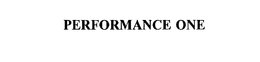 PERFORMANCE ONE trademark