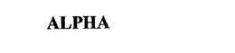 ALPHA trademark