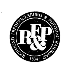 RF&P RICHMOND FREDERICKSBURG & POTOMAC RAILROAD 1834 trademark