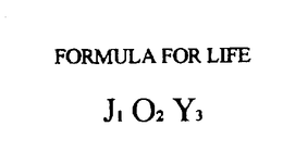 FORMULA FOR LIFE J1 02 Y3 trademark