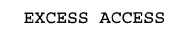 EXCESS ACCESS trademark