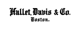 HALLET, DAVIS & CO. BOSTON. trademark