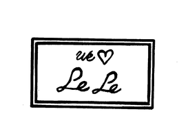 WE LE LE trademark