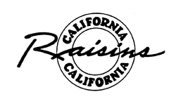 CALIFORNIA RAISINS CALIFORNIA trademark
