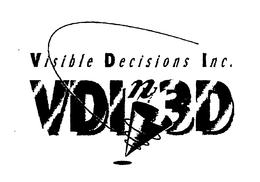 VISIBLE DECISIONS INC.  VDIN3D trademark