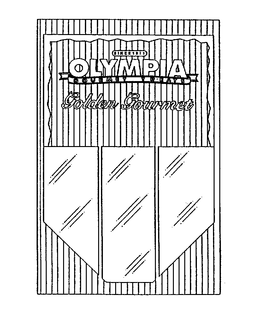 OLYMPIA GOURMET TREATS GOLDEN GOURMET SINCE 1911 trademark