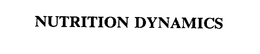 NUTRITION DYNAMICS trademark