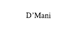 D'MANI trademark
