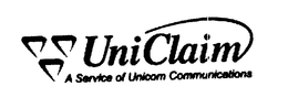 UNI CLAIM A SERVICE OF UNICOM COMMUNICATIONS trademark
