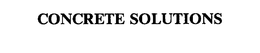 CONCRETE SOLUTIONS trademark