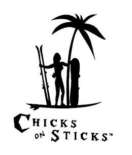 CHICKS ON STICKS trademark