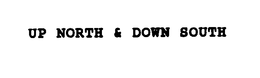 UP NORTH & DOWN SOUTH trademark