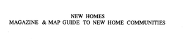 NEW HOMES MAGAZINE & MAP GUIDE TO NEW HOME COMMUNITIES trademark