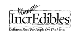 MMMMM... INCREDIBLES DELICIOUS FOOD FOR PEOPLE ON THE MOVE! trademark