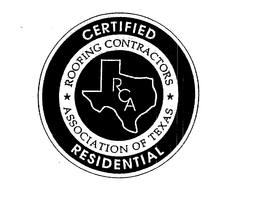 CERTIFIED RESIDENTIAL ROOFING CONTRACTORS ASSOCIATION OF TEXAS RCA trademark