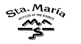 STA. MARIA BOTTLED AT THE SOURCE trademark