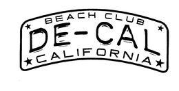 BEACH CLUB DE-CAL CALIFORNIA trademark