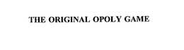 THE ORIGINAL OPOLY GAME trademark