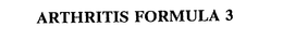 ARTHRITIS FORMULA 3 trademark