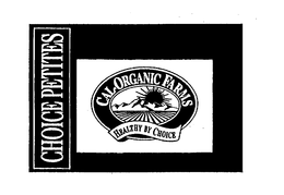 CHOICE PETITES CAL-ORGANIC FARMS HEALTHY BY CHOICE trademark