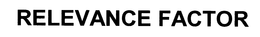 RELEVANCE FACTOR trademark