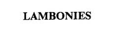 LAMBONIES trademark