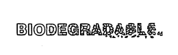 BIODEGRADABLE trademark