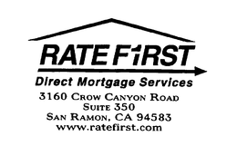 RATE F1RST DIRECT MORTGAGE LENDING trademark