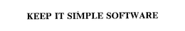 KEEP IT SIMPLE SOFTWARE trademark