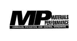 MP MATERIALS PERFORMANCE CORROSION PREVENTION AND CONTROL WORLDWIDE trademark