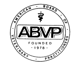 ABVP AMERICAN BOARD OF VETERINARY PRACTITIONERS FOUNDED 1978 trademark