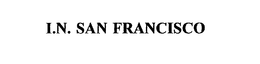 I.N. SAN FRANCISCO trademark