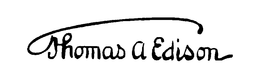 THOMAS A EDISON trademark