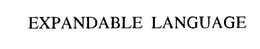 EXPANDABLE LANGUAGE trademark
