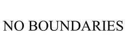 NO BOUNDARIES trademark