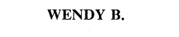 WENDY B. trademark