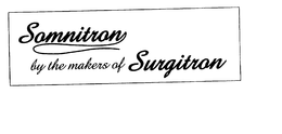 SOMNITRON BY THE MAKERS OF SURGITRON trademark