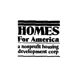 HOMES FOR AMERICA A NONPROFIT HOUSING DEVELOPMENT CORP trademark