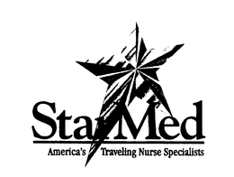 STARMED AMERICA'S TRAVELIHJNG NURSE SPECIALISTS trademark