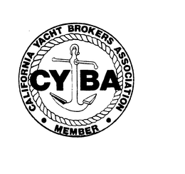 CY BA CALIFORNIA YACHT BROKERS ASSOCIATION MEMBER trademark