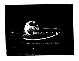555 INSIGHTS A WORLD OF COMMUNICATION trademark