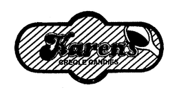 KAREN'S CREOLE CANDIES trademark